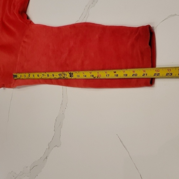 Crazy Horse Top Womens Velvet Red Size Large Long Sleeve - Picture 12 of 13